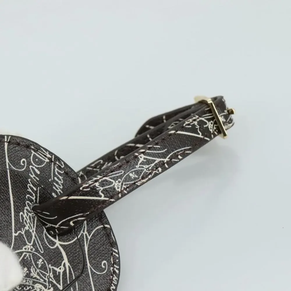 Berluti Calligraphy Name Tag Leather Brown
